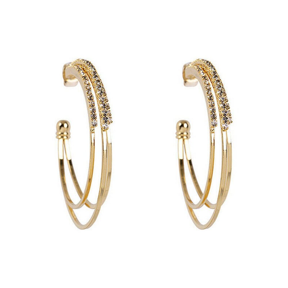 Silver Hoop Earrings - Picture 4 of 5